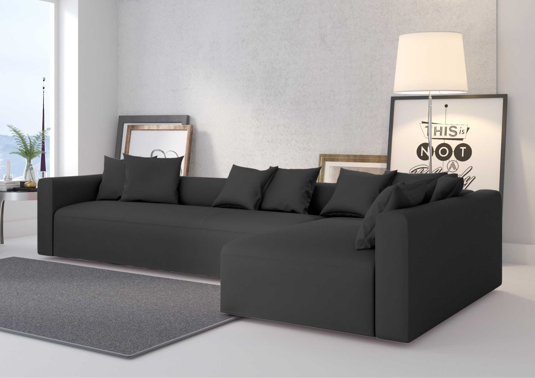 Duży industrialny narożnik prawy w kolorze czarnym